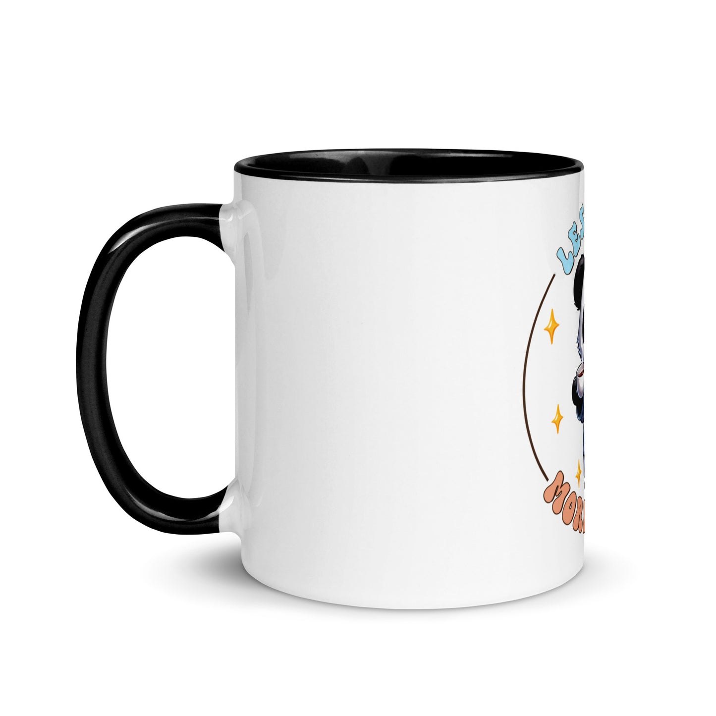 Less talk panda Mug with Color Inside