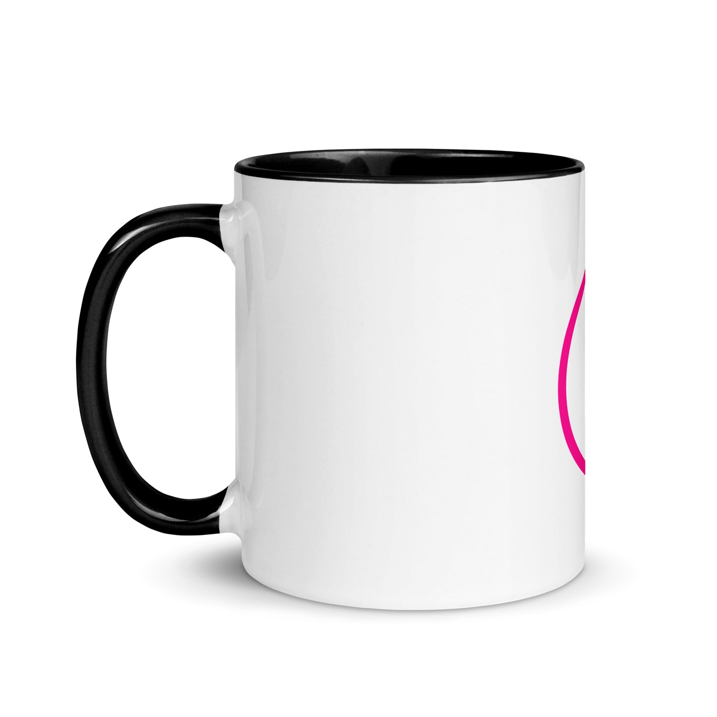 Breast cancer silhouette Mug with Color Inside