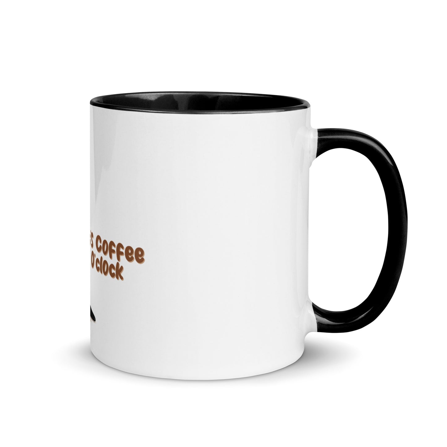 It’s coffee o’clock Mug with Color Inside