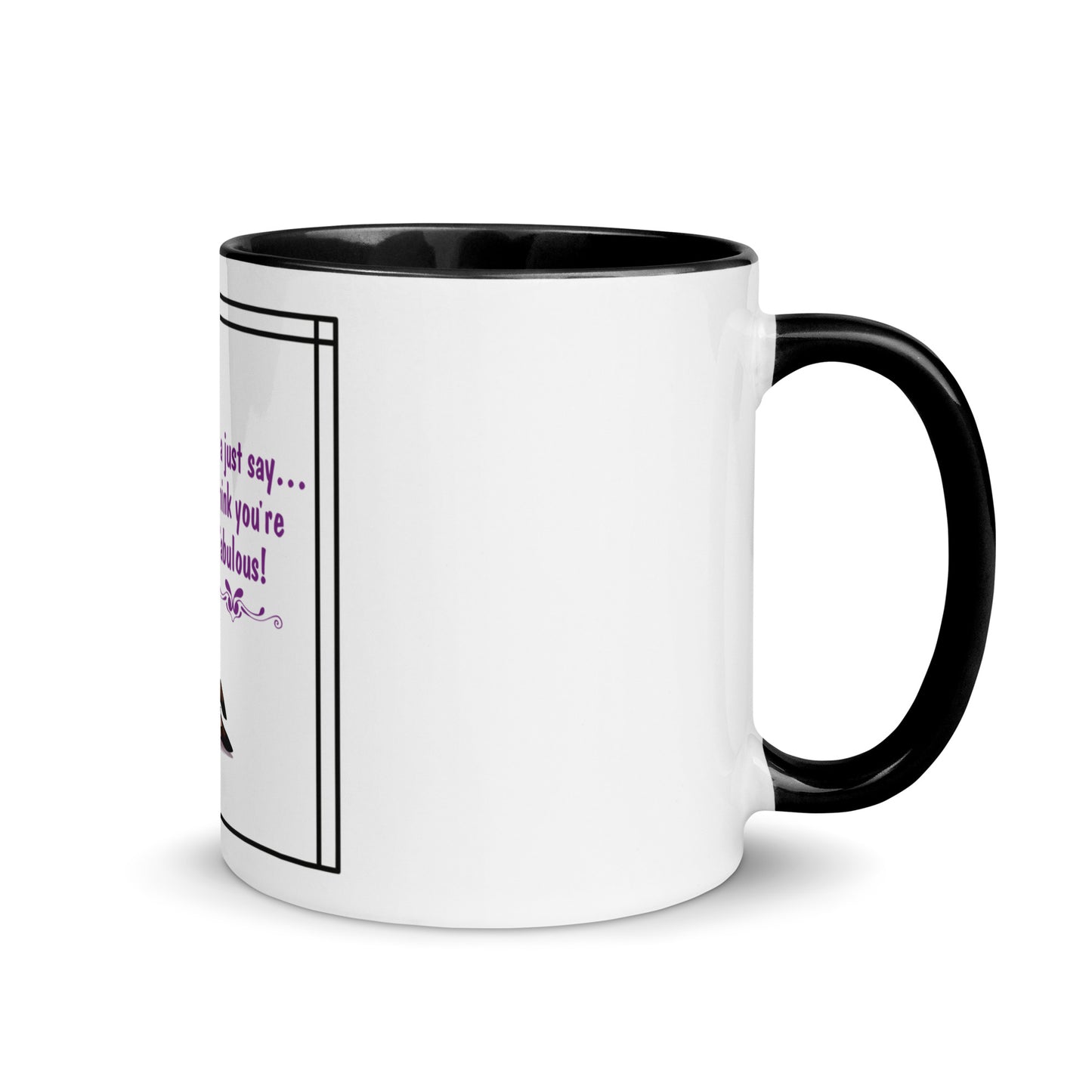 Llama just say Mug with Color Inside