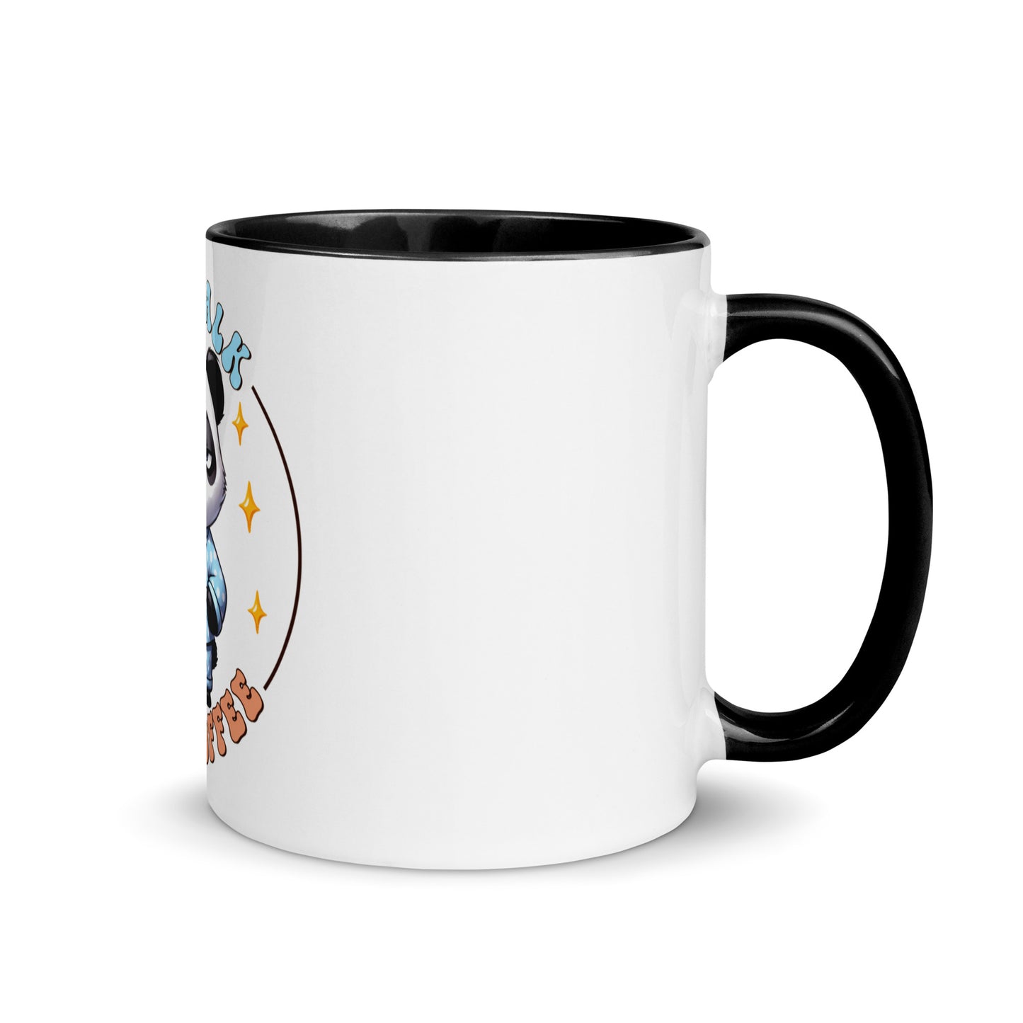 Less talk panda Mug with Color Inside