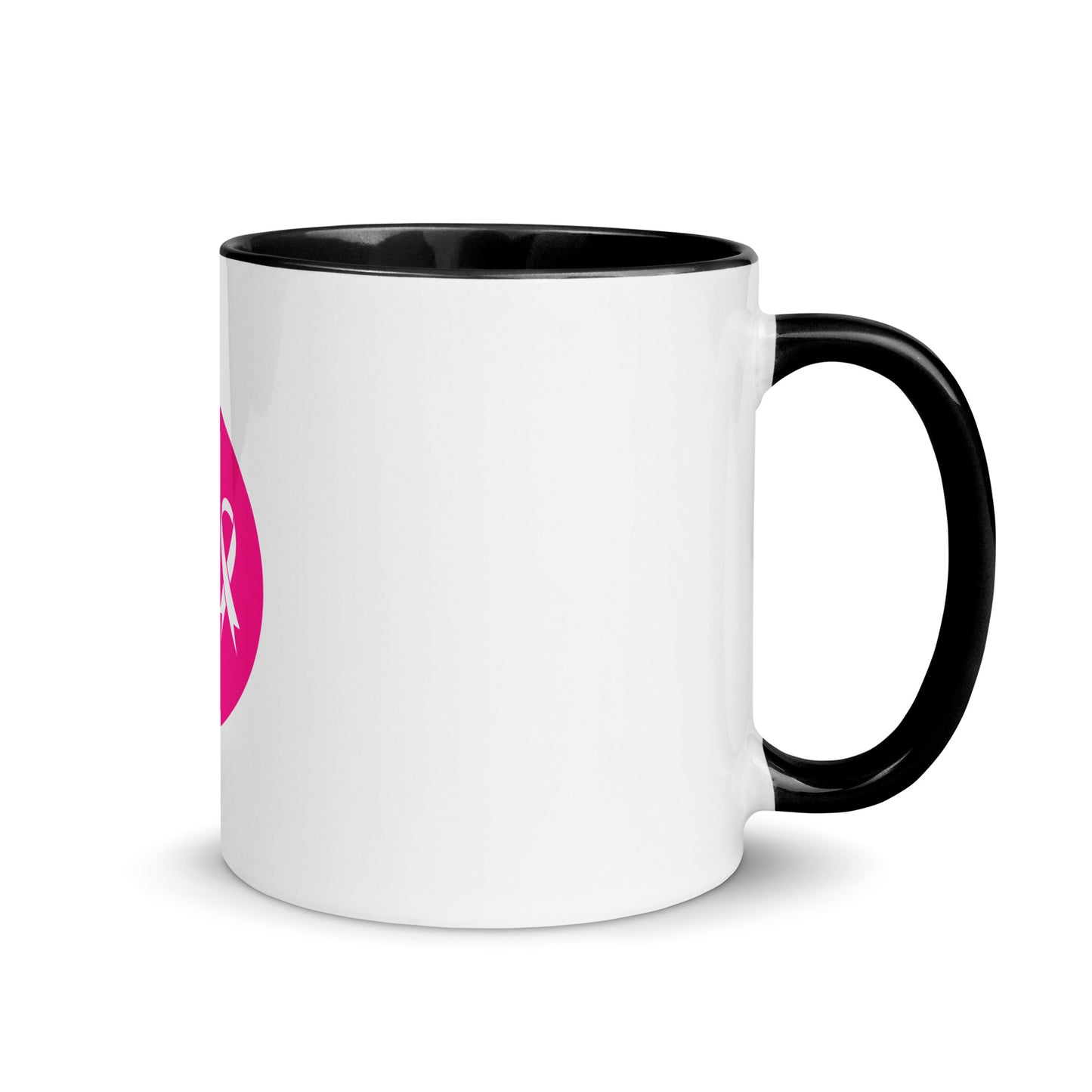 Breast cancer silhouette Mug with Color Inside