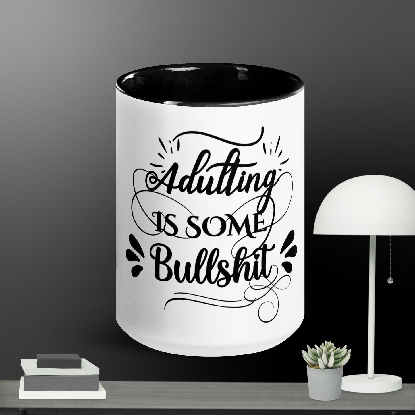 Adulting Mug with Color Inside
