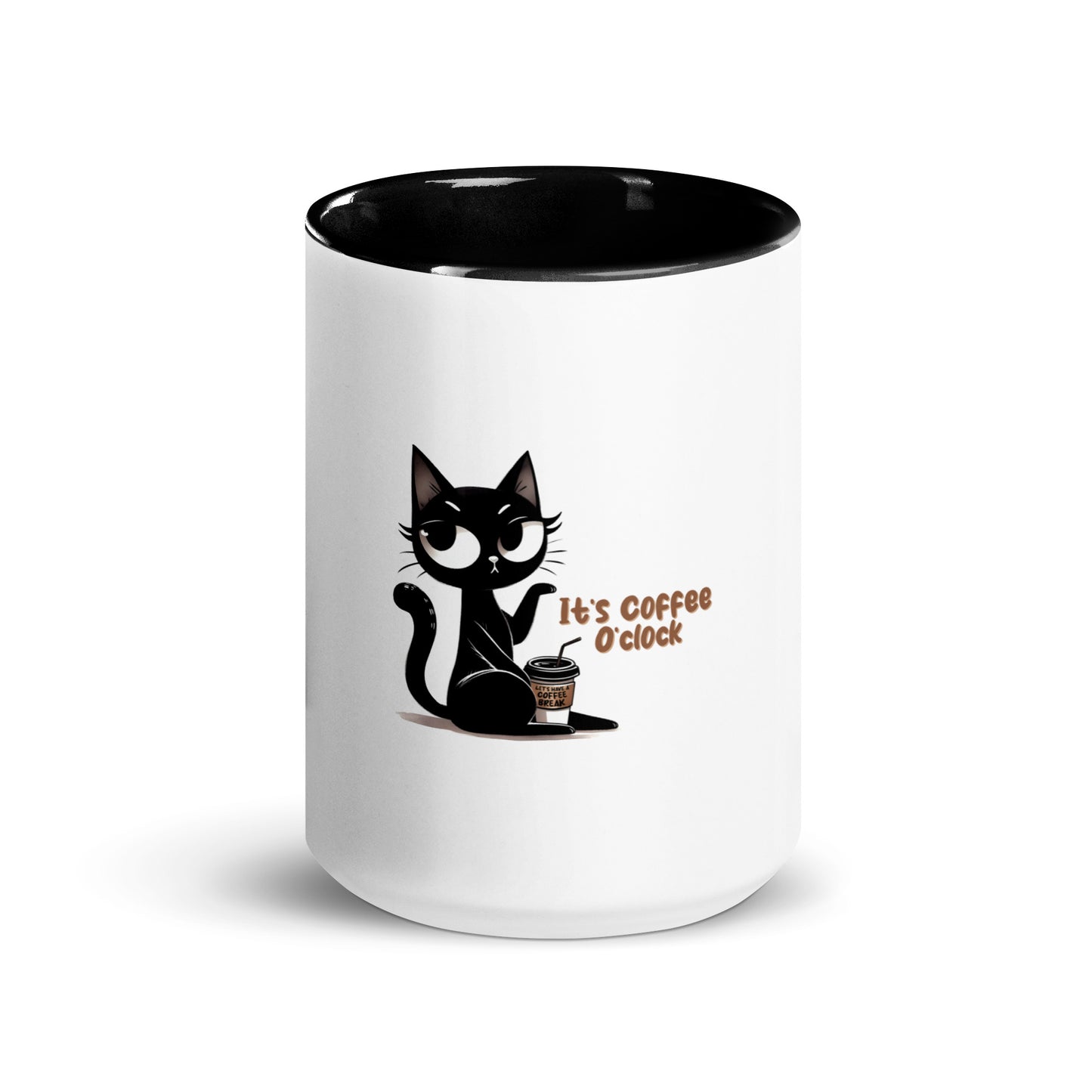 It’s coffee o’clock Mug with Color Inside