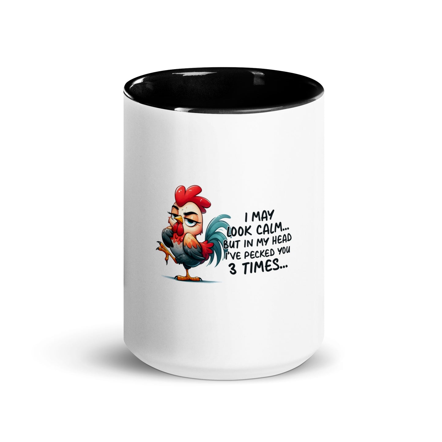 I may look calm Mug with Color Inside