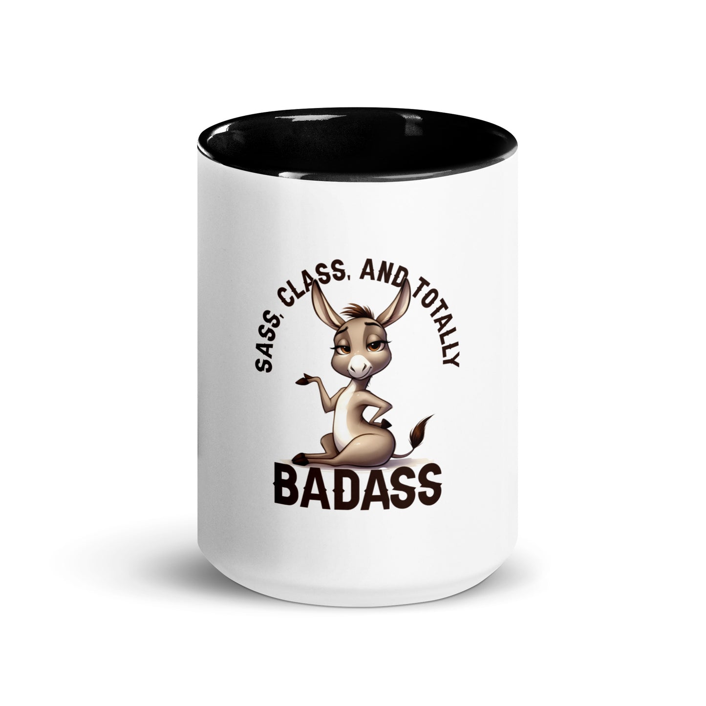 Sass class and total badass Mug with Color Inside