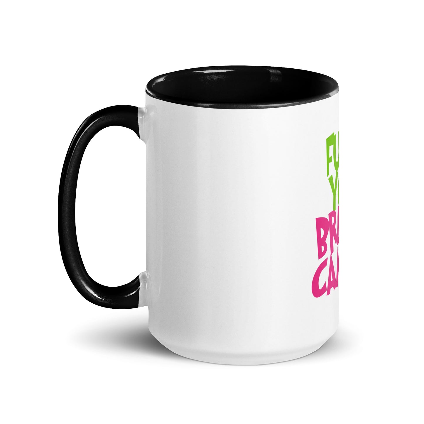 Grinch fu breast cancer Mug with Color Inside