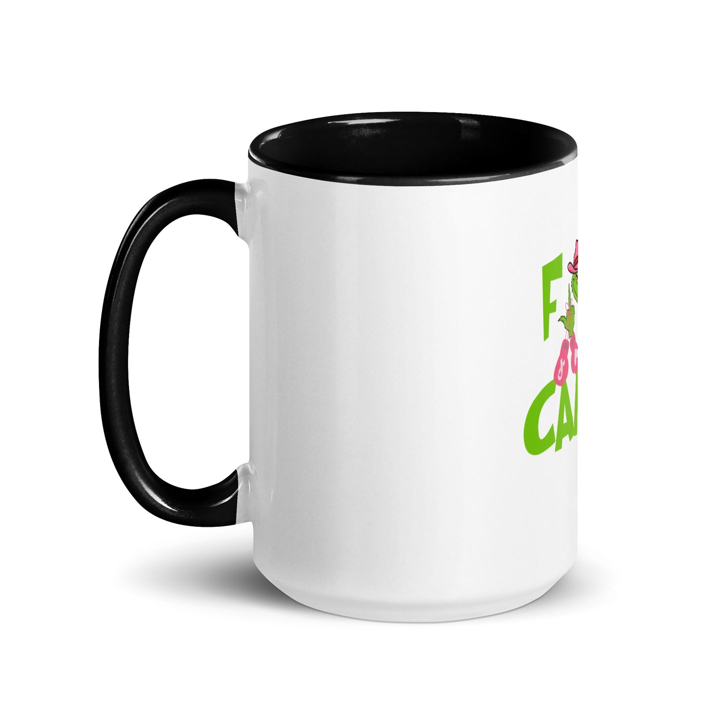 F*ck cancer grinch Mug with Color Inside