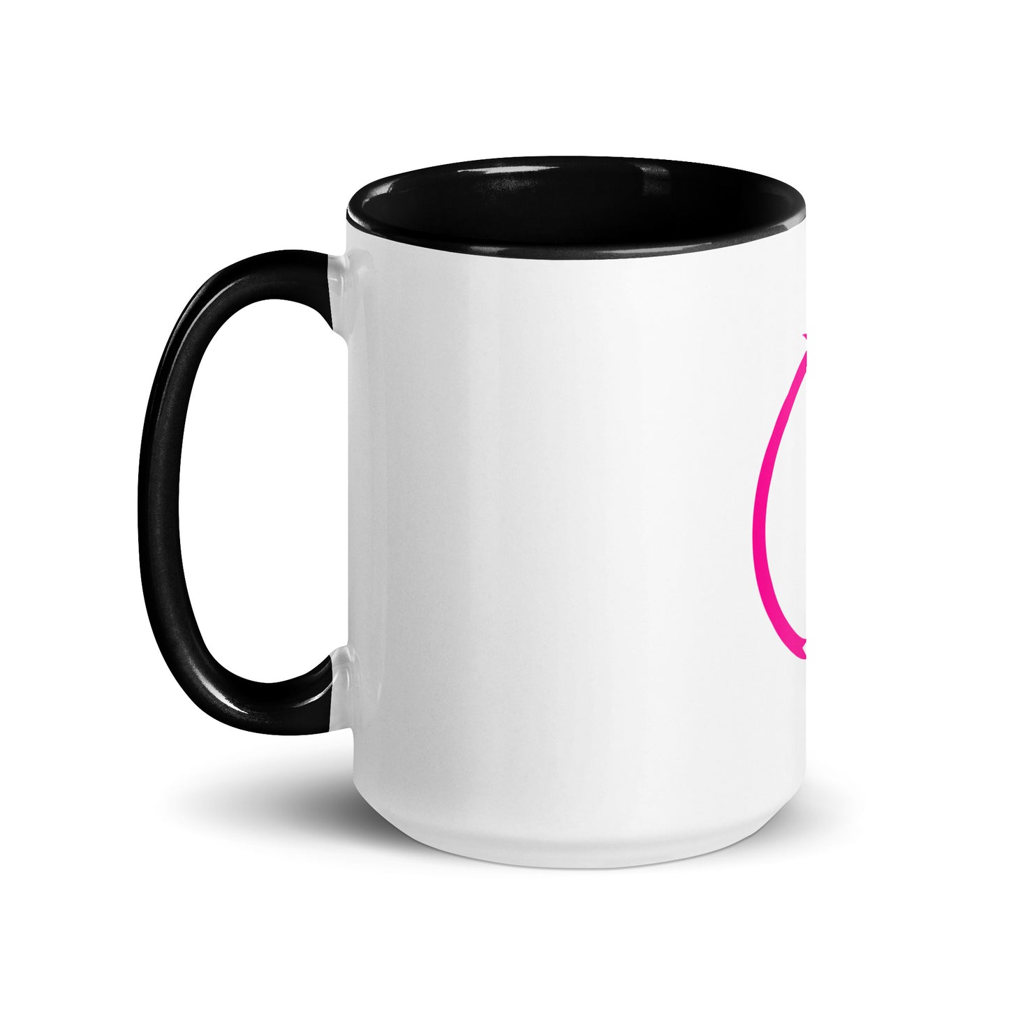 Breast cancer silhouette Mug with Color Inside