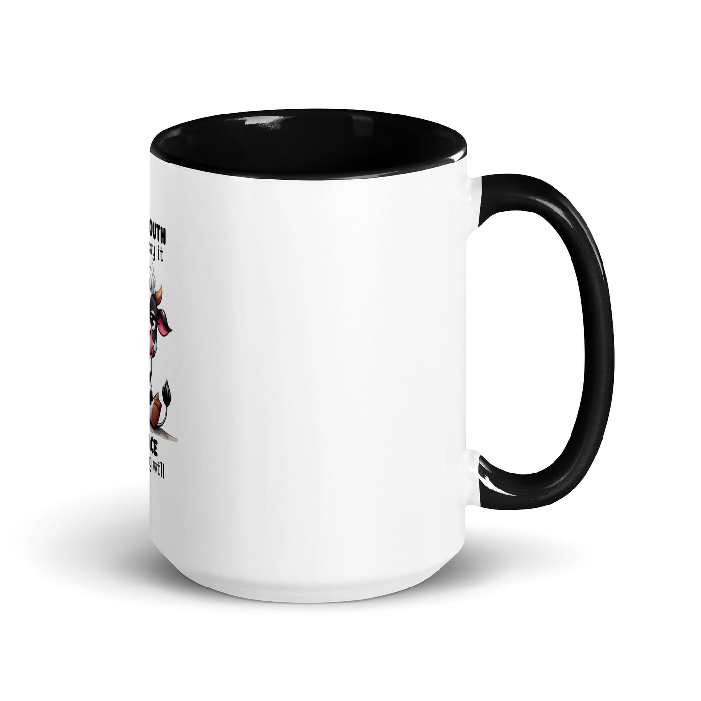 If my mouth Mug with Color Inside