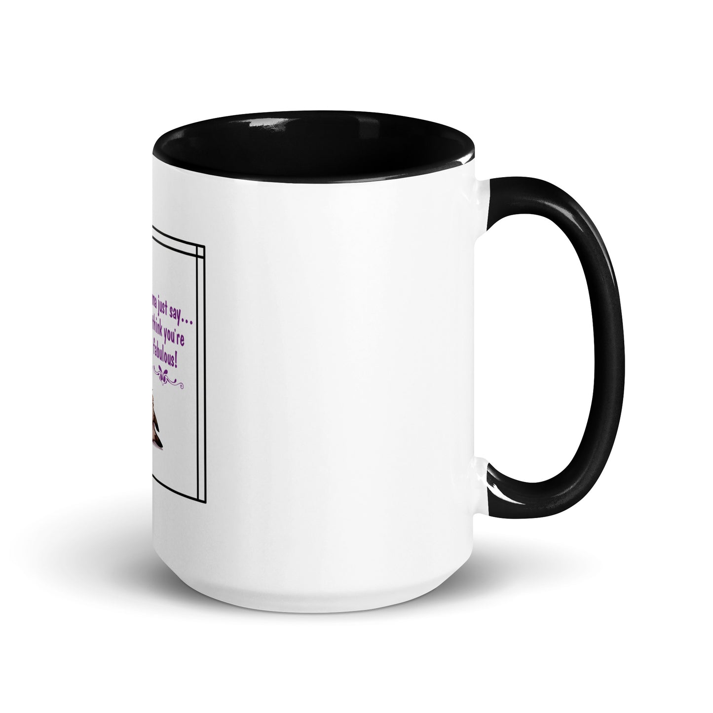 Llama just say Mug with Color Inside