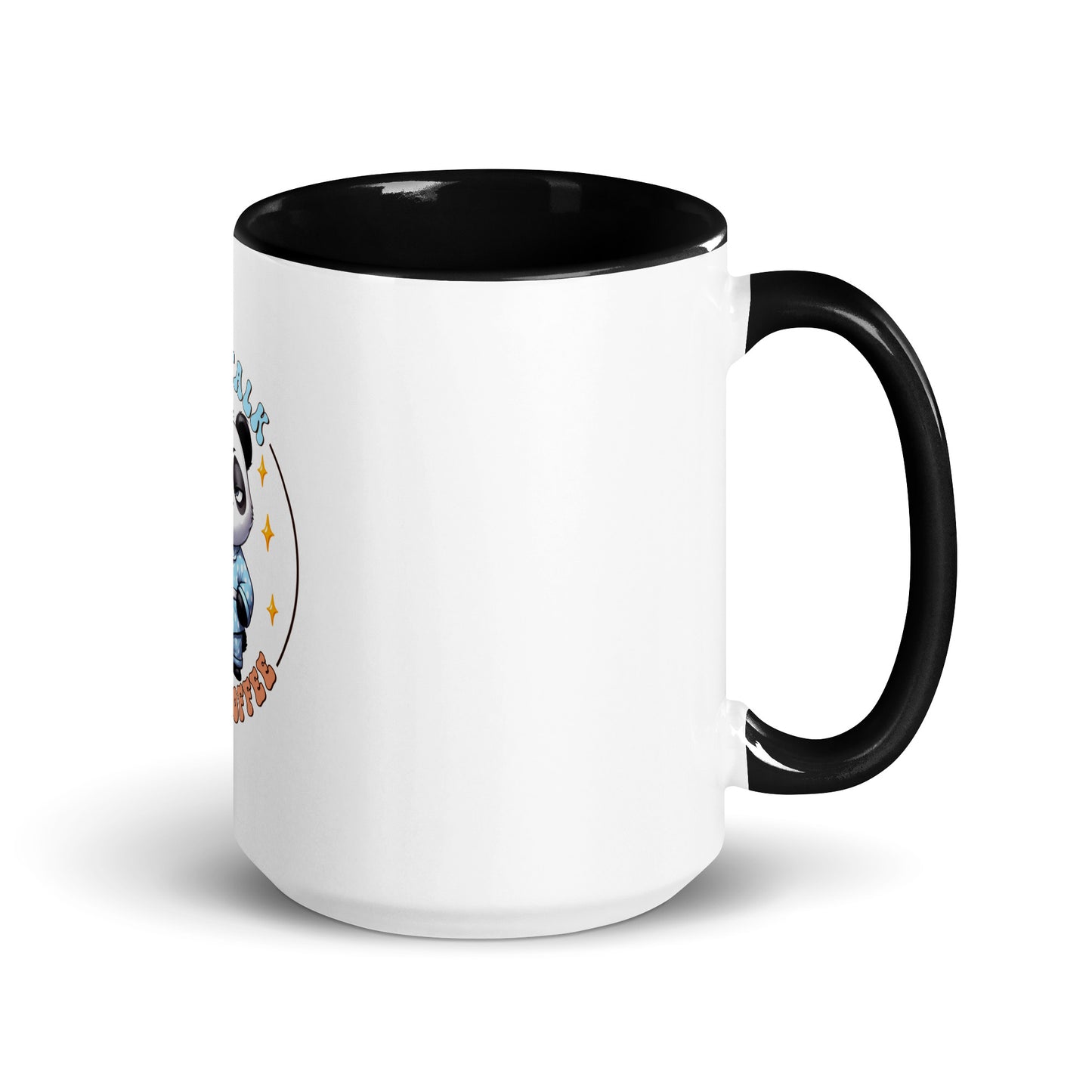 Less talk panda Mug with Color Inside