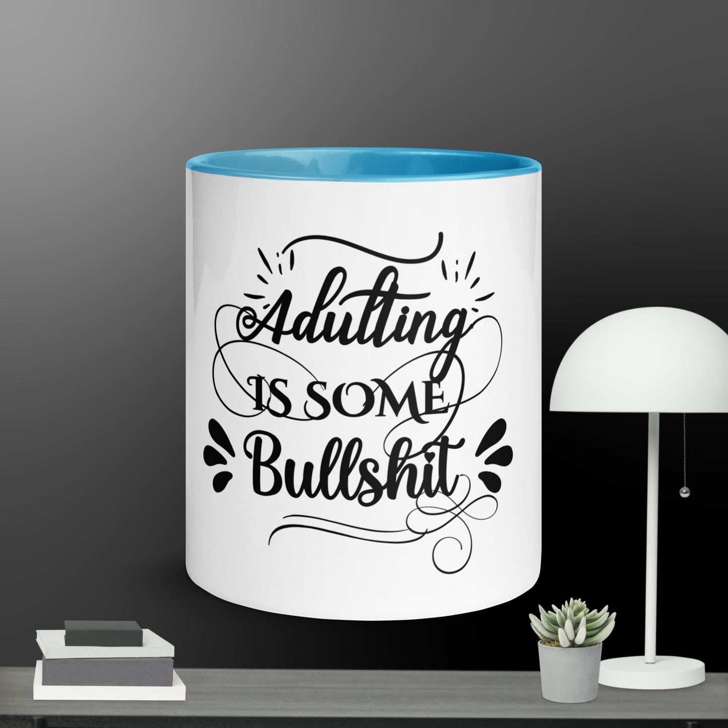 Adulting Mug with Color Inside