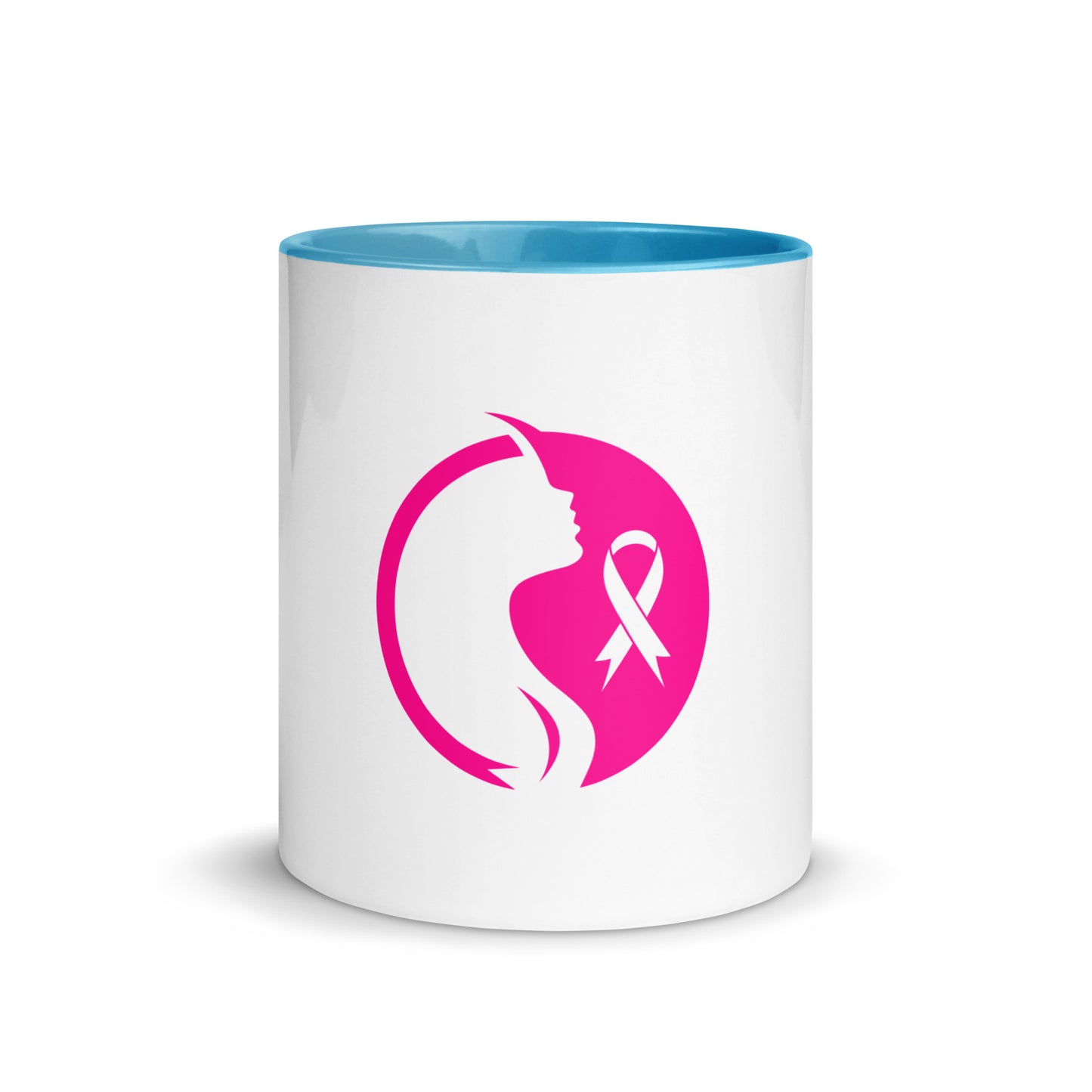 Breast cancer silhouette Mug with Color Inside