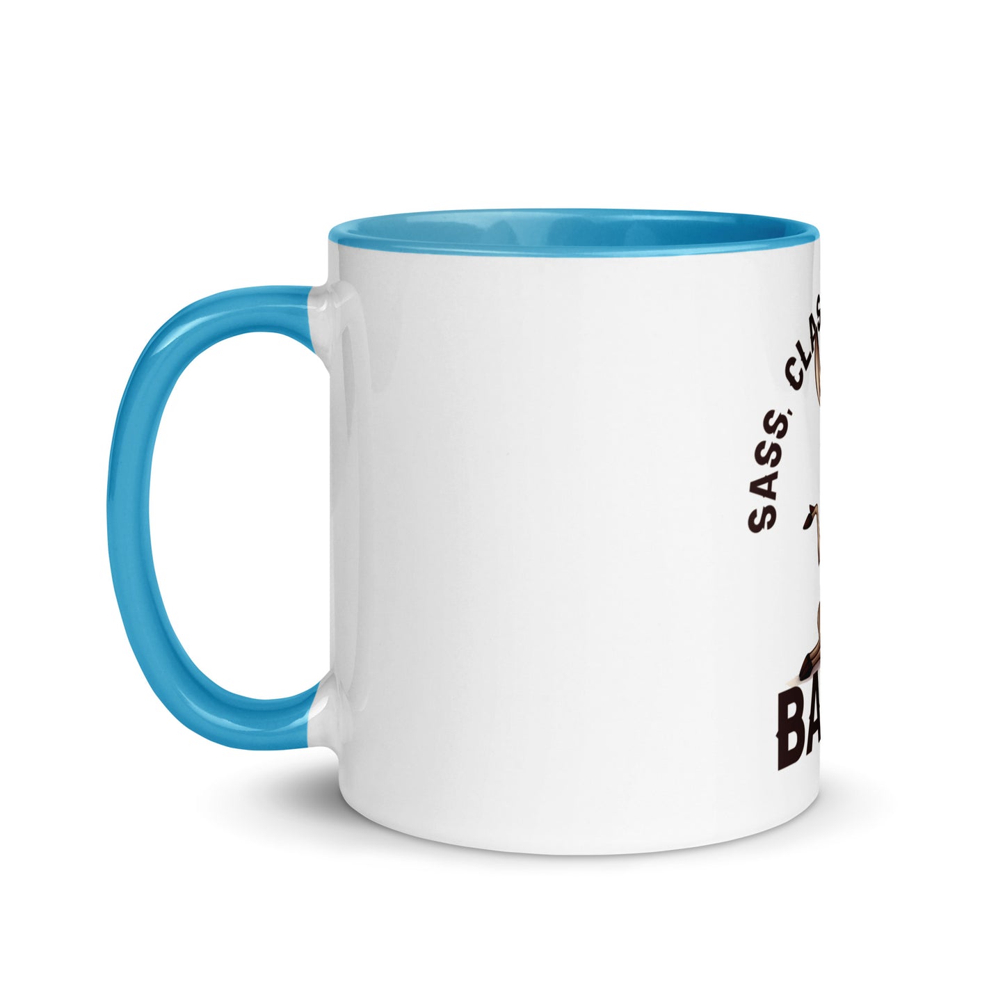 Sass class and total badass Mug with Color Inside