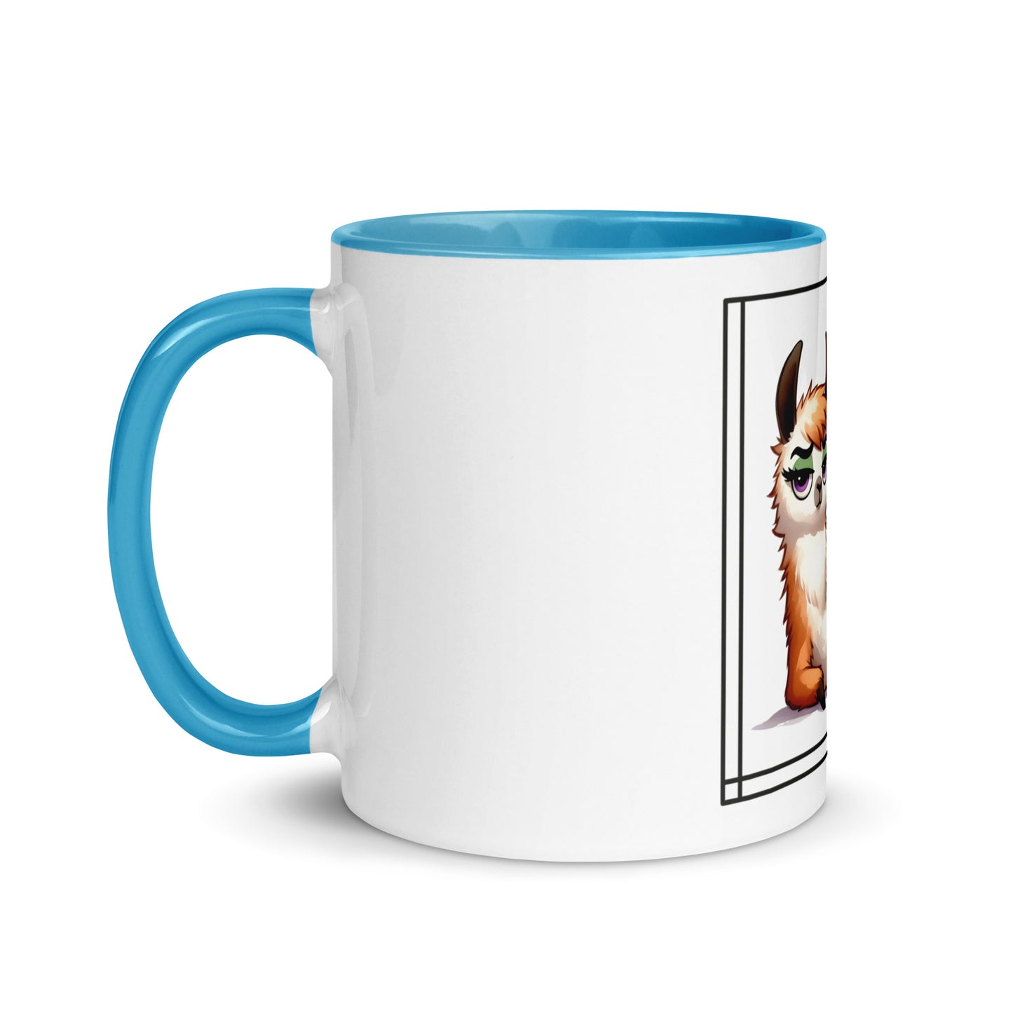 Llama just say Mug with Color Inside