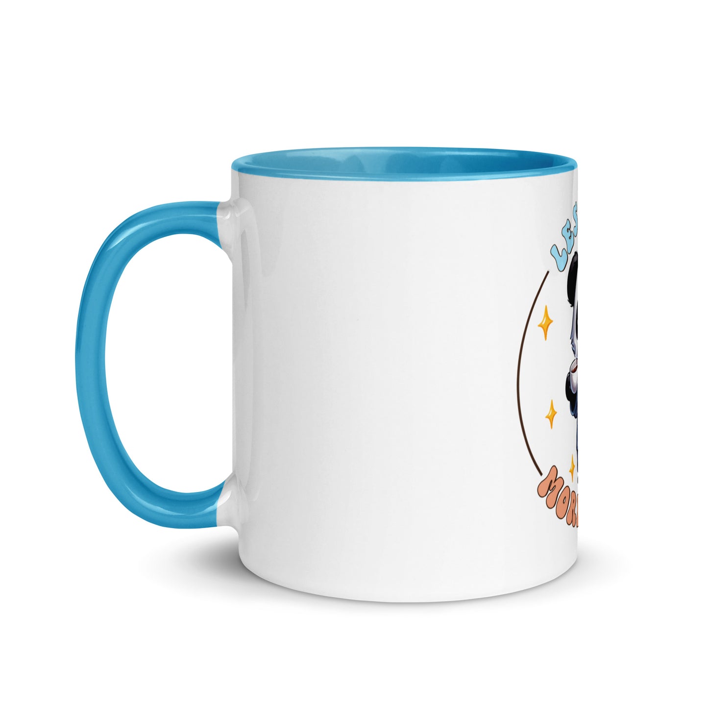 Less talk panda Mug with Color Inside