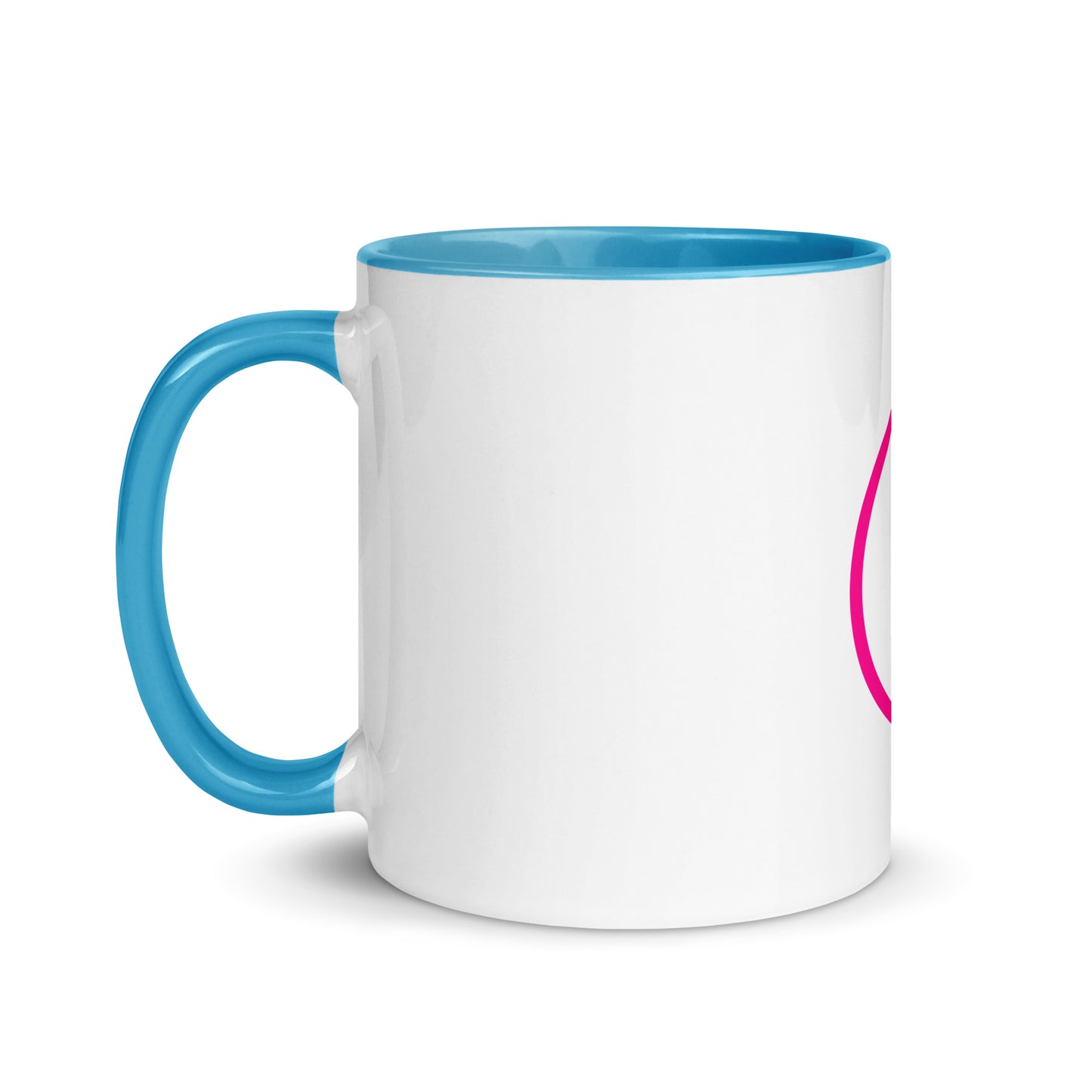 Breast cancer silhouette Mug with Color Inside