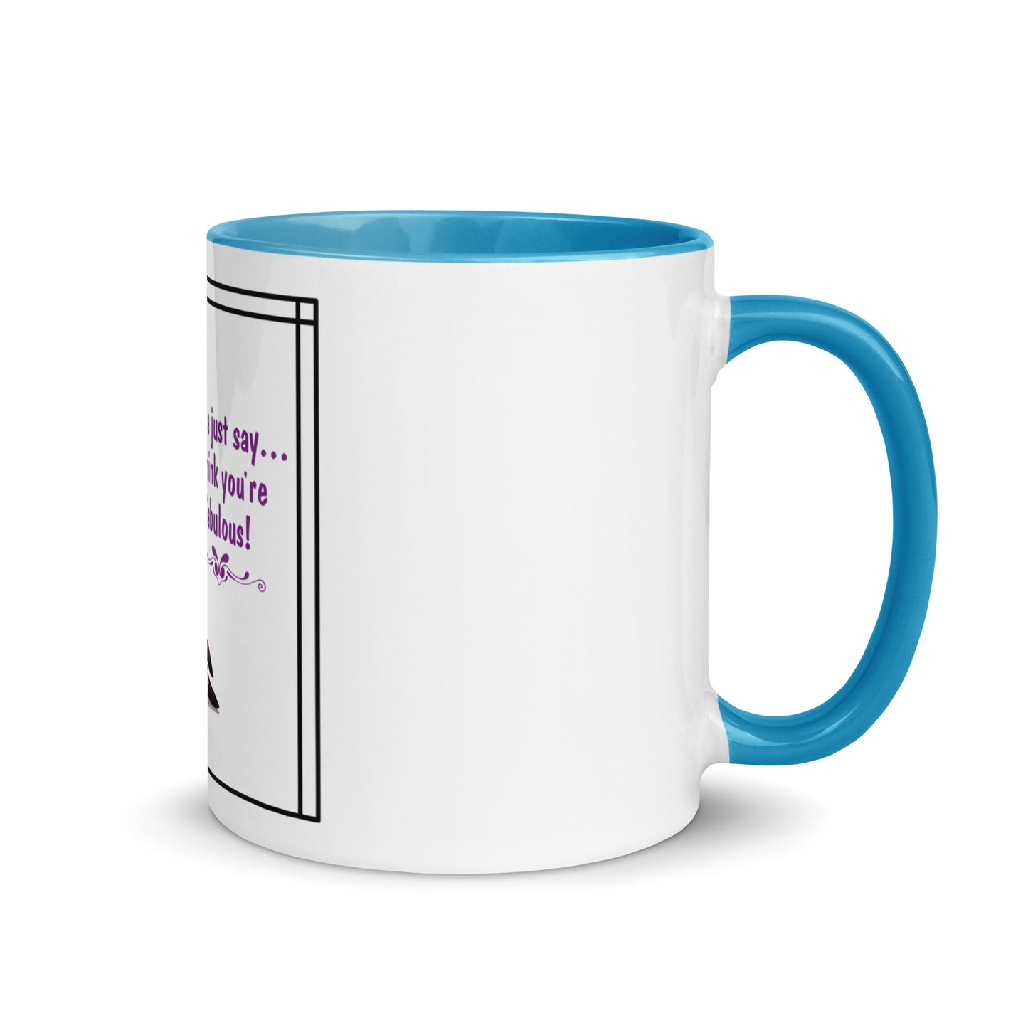 Llama just say Mug with Color Inside
