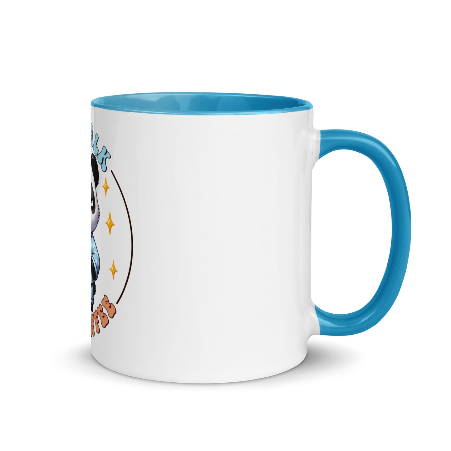 Less talk panda Mug with Color Inside
