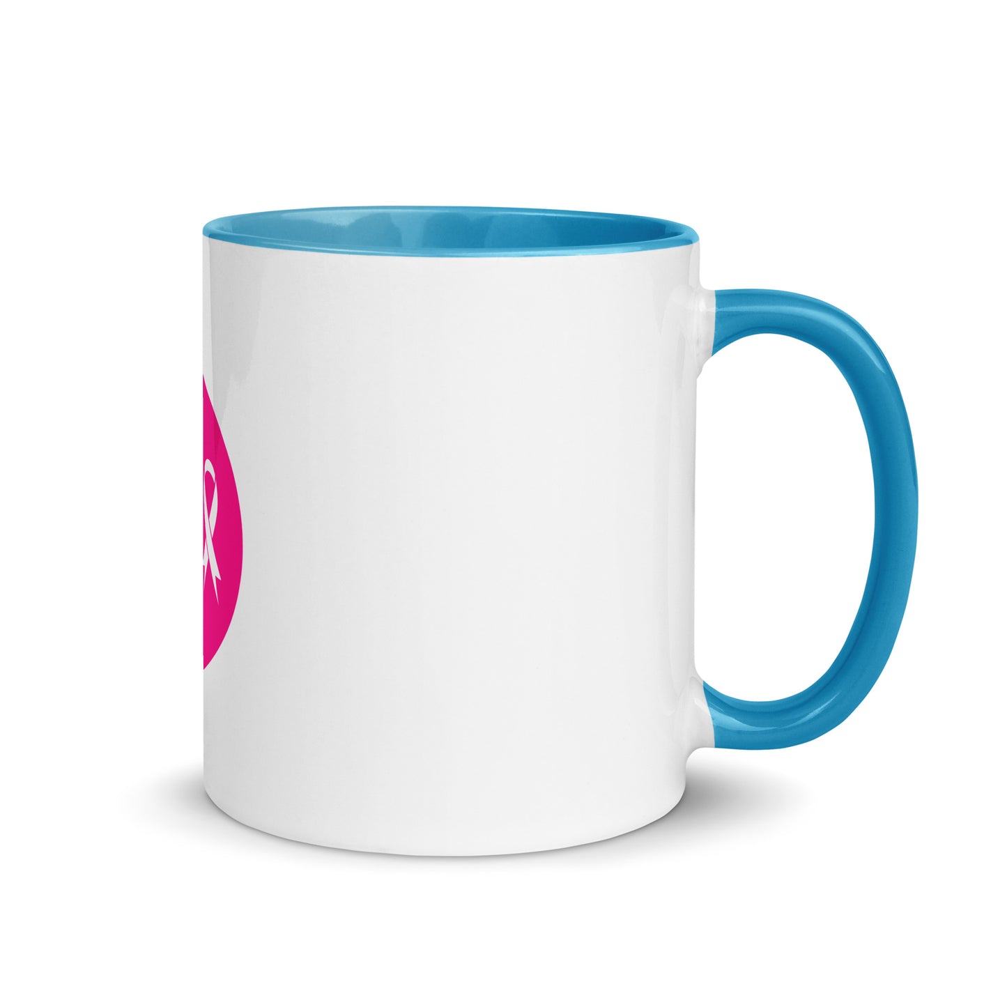 Breast cancer silhouette Mug with Color Inside