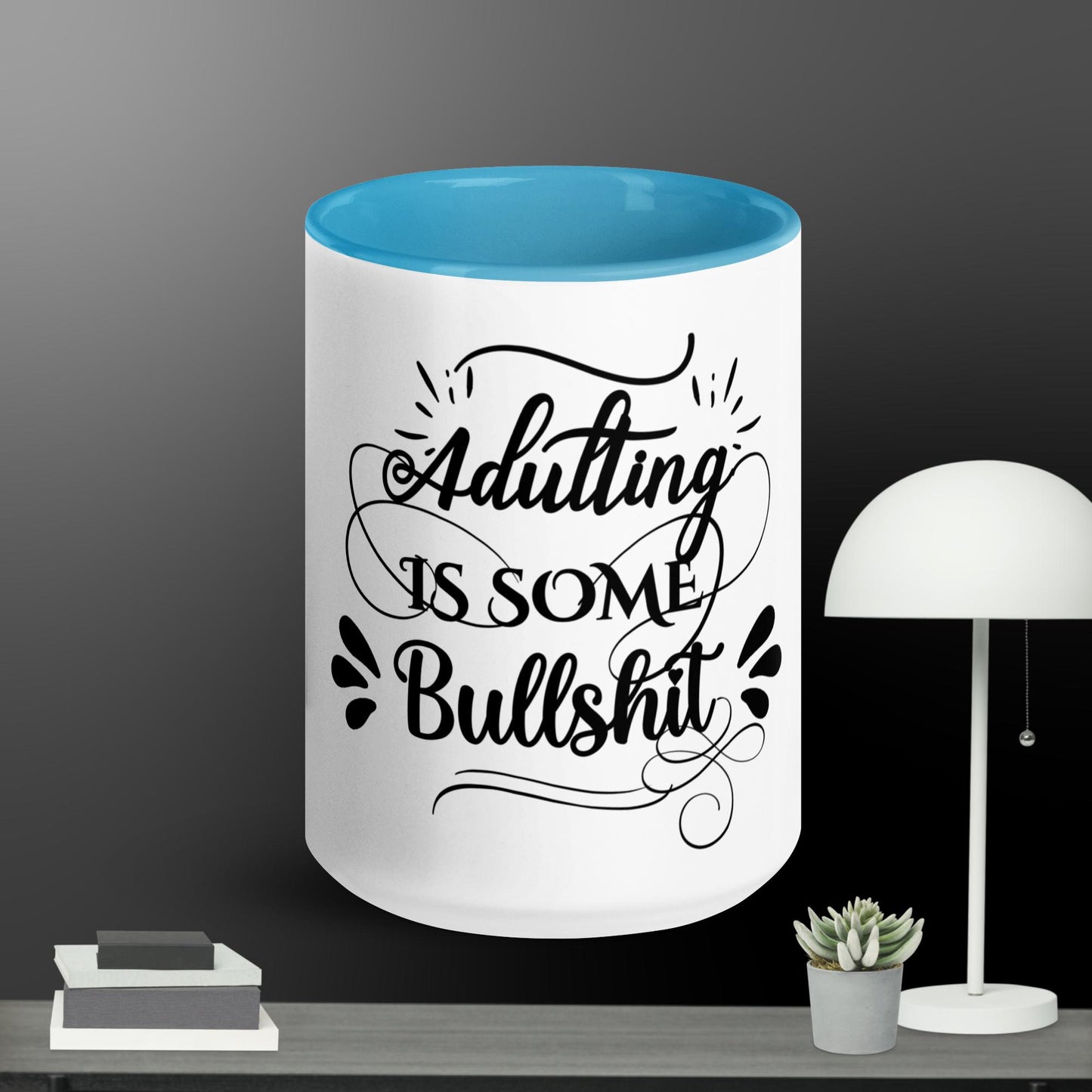 Adulting Mug with Color Inside