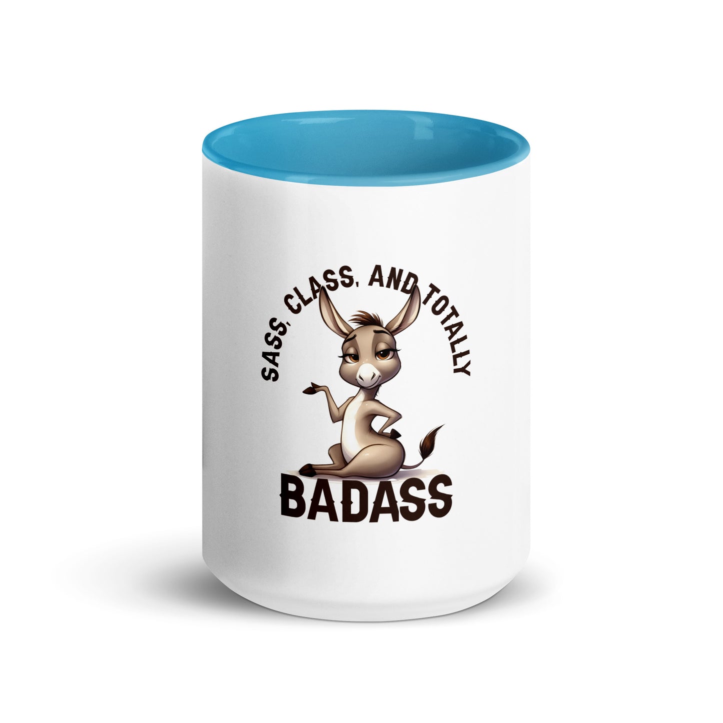 Sass class and total badass Mug with Color Inside