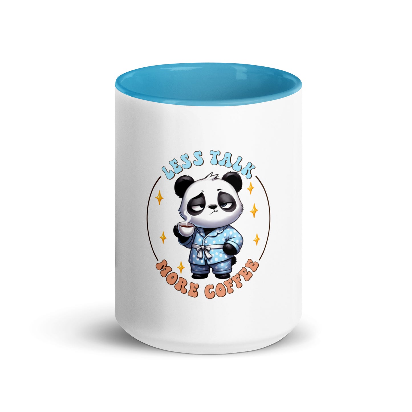 Less talk panda Mug with Color Inside