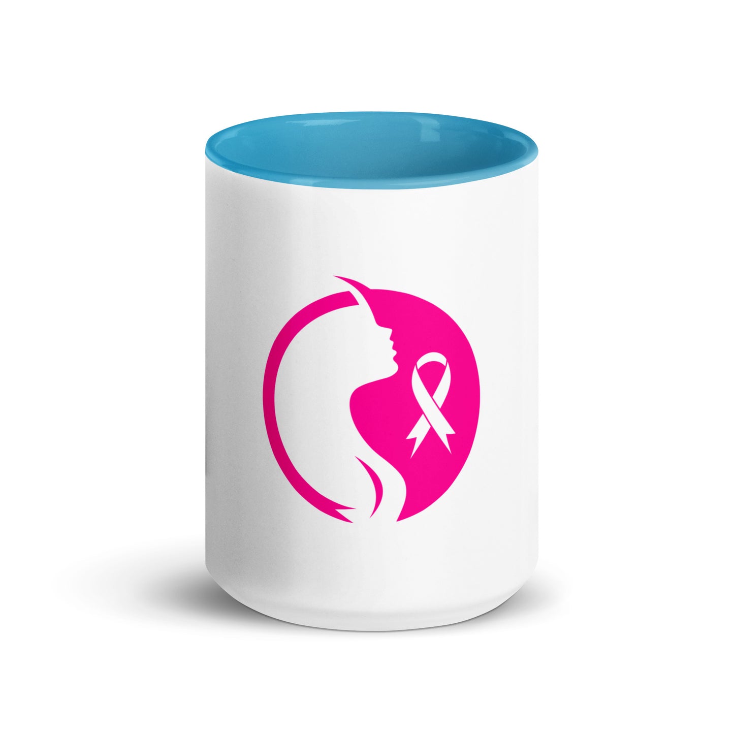Breast cancer silhouette Mug with Color Inside