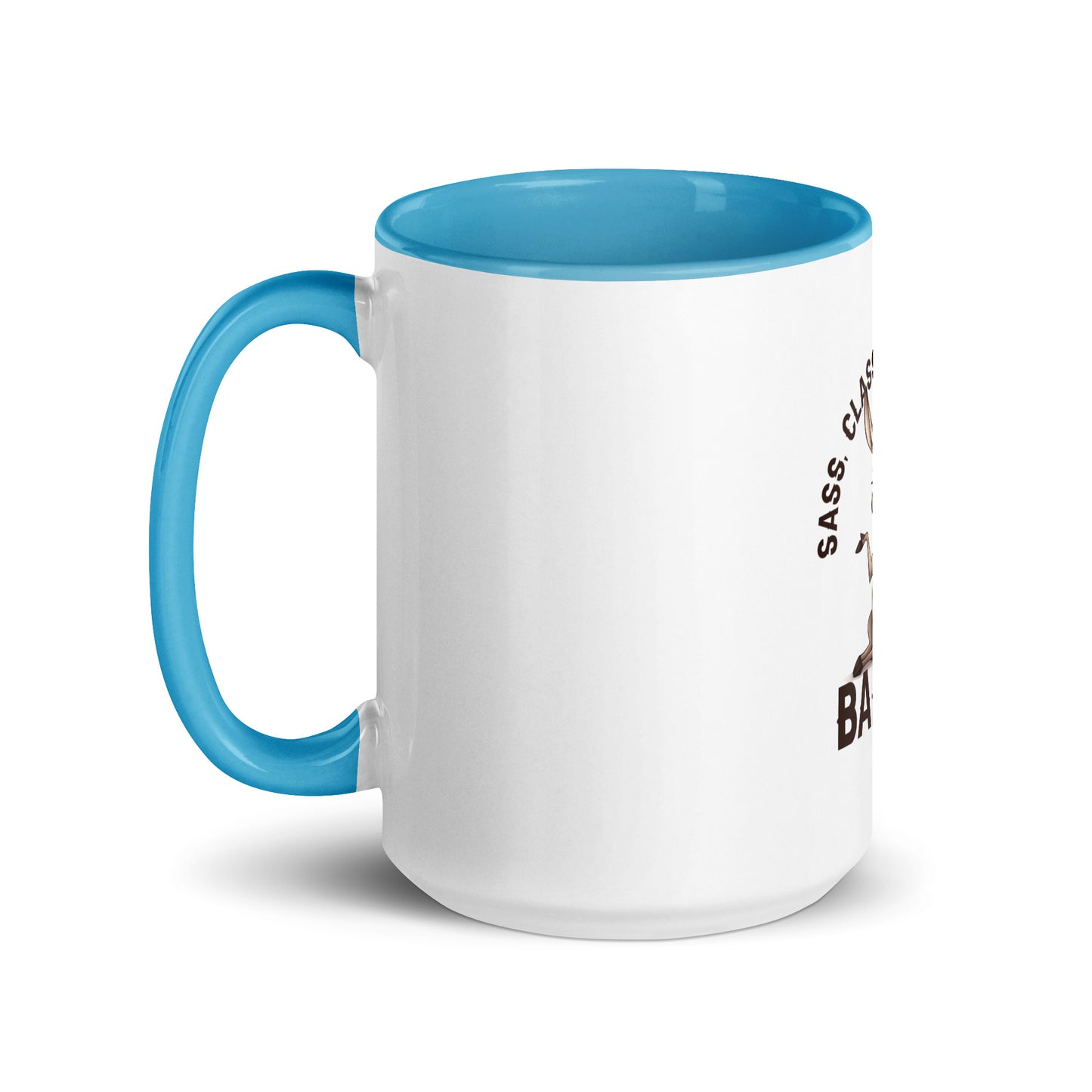 Sass class and total badass Mug with Color Inside