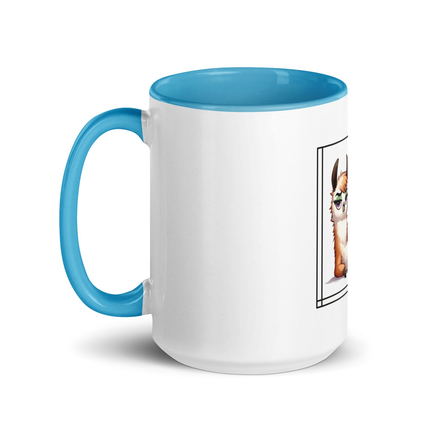 Llama just say Mug with Color Inside