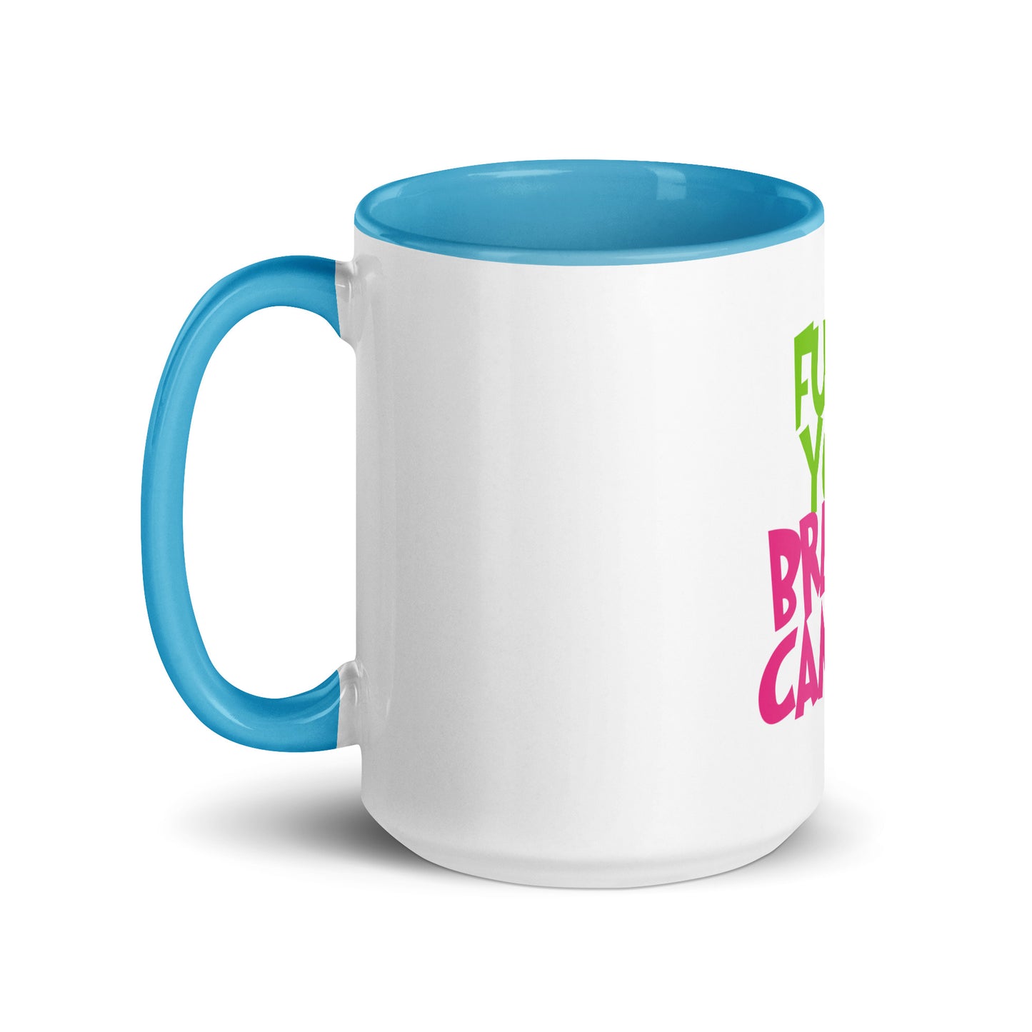 Grinch fu breast cancer Mug with Color Inside