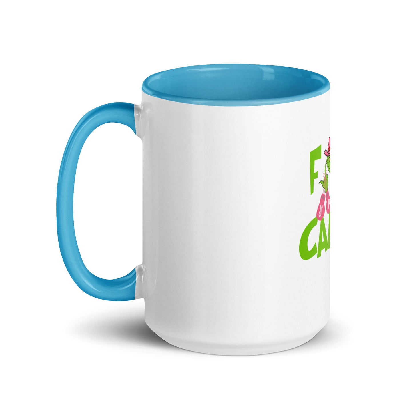 F*ck cancer grinch Mug with Color Inside
