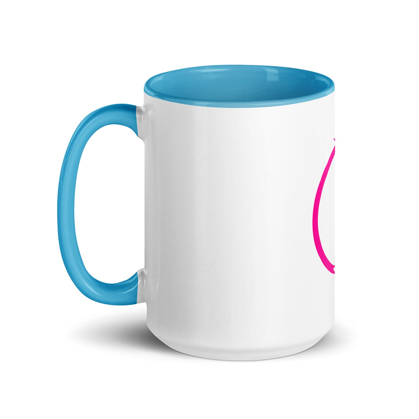 Breast cancer silhouette Mug with Color Inside