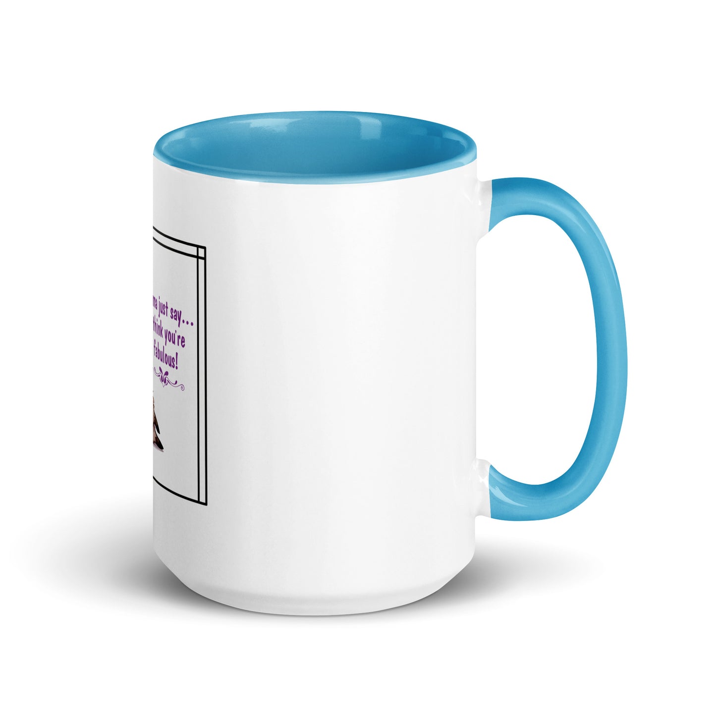 Llama just say Mug with Color Inside