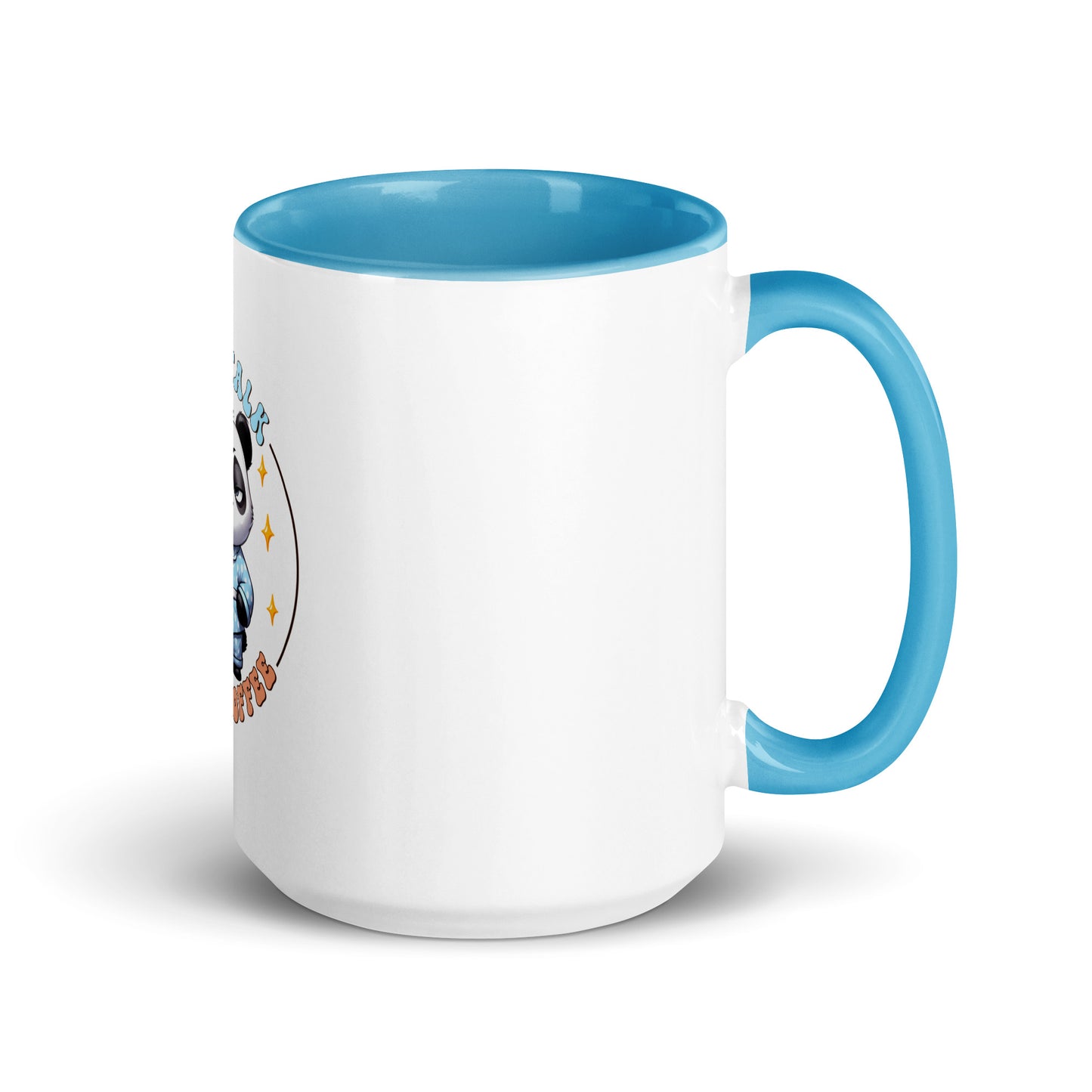Less talk panda Mug with Color Inside