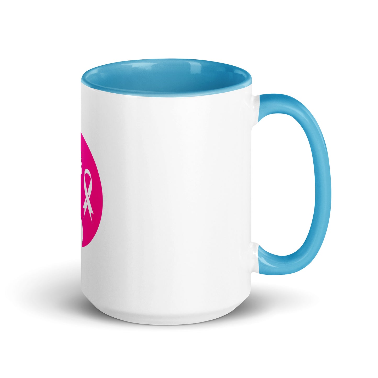 Breast cancer silhouette Mug with Color Inside