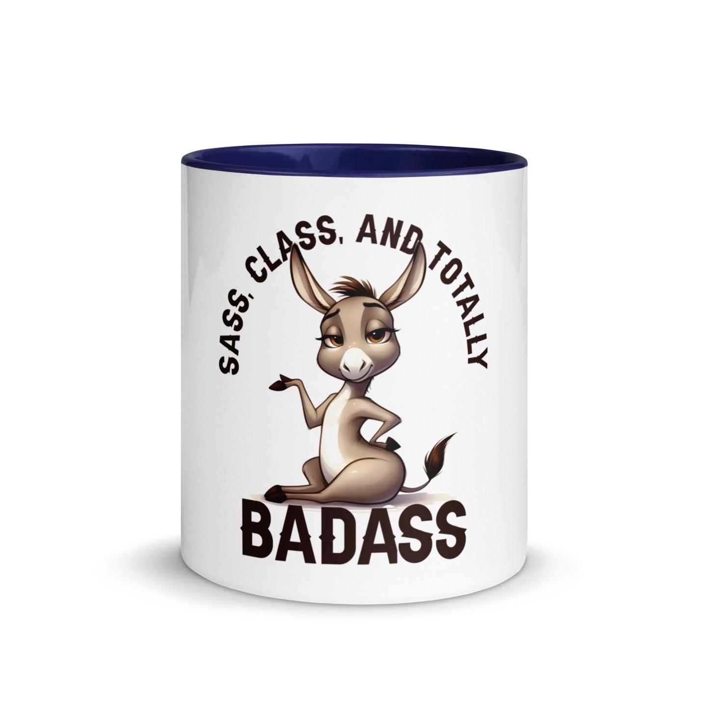 Sass class and total badass Mug with Color Inside