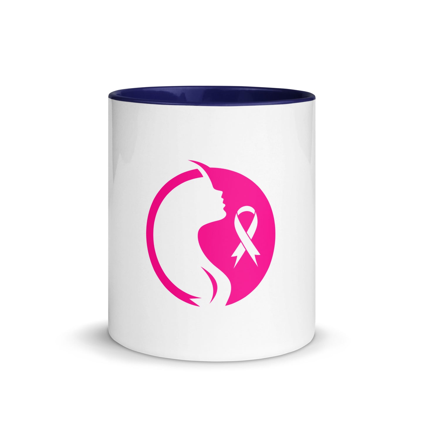 Breast cancer silhouette Mug with Color Inside
