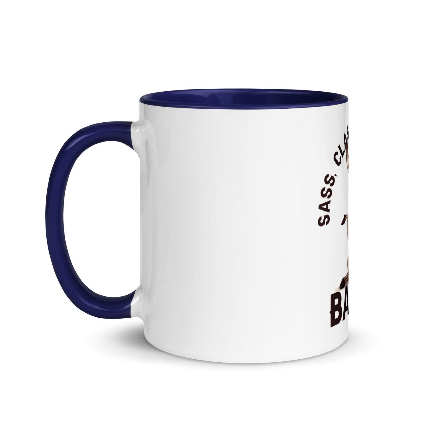 Sass class and total badass Mug with Color Inside