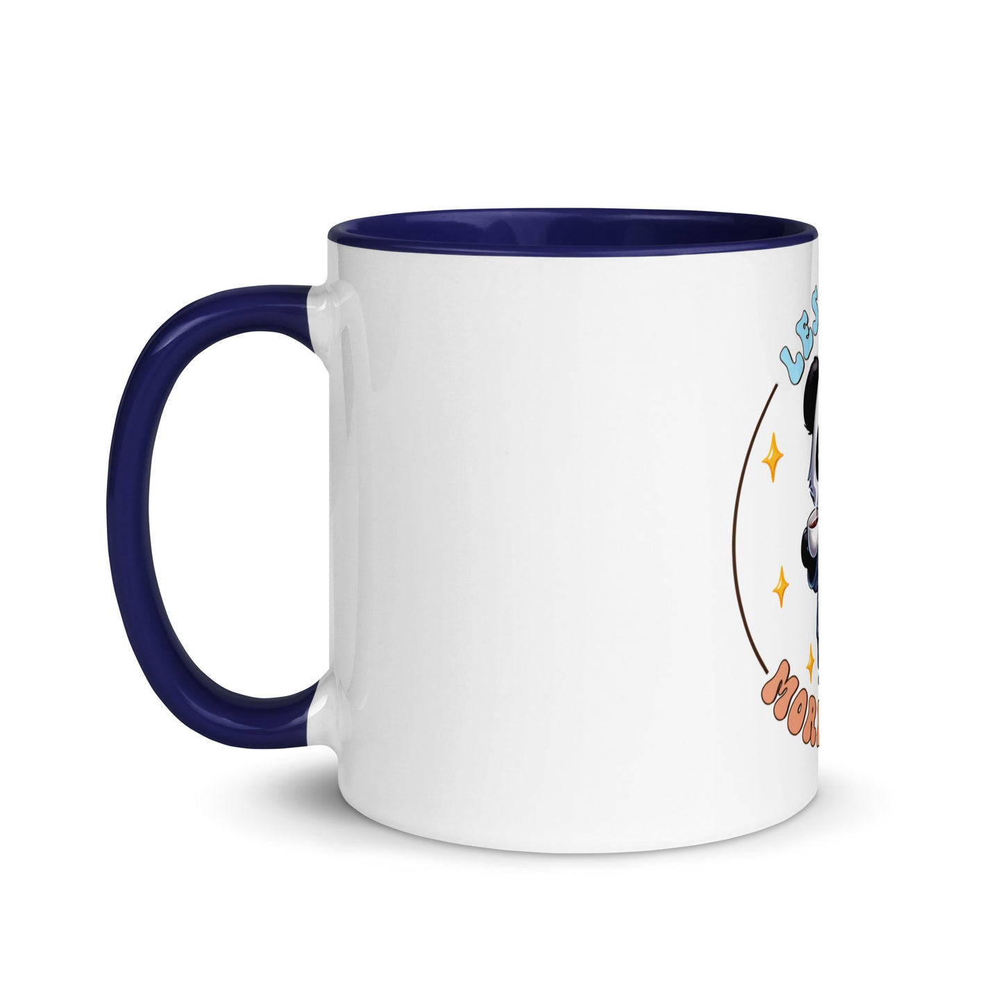 Less talk panda Mug with Color Inside
