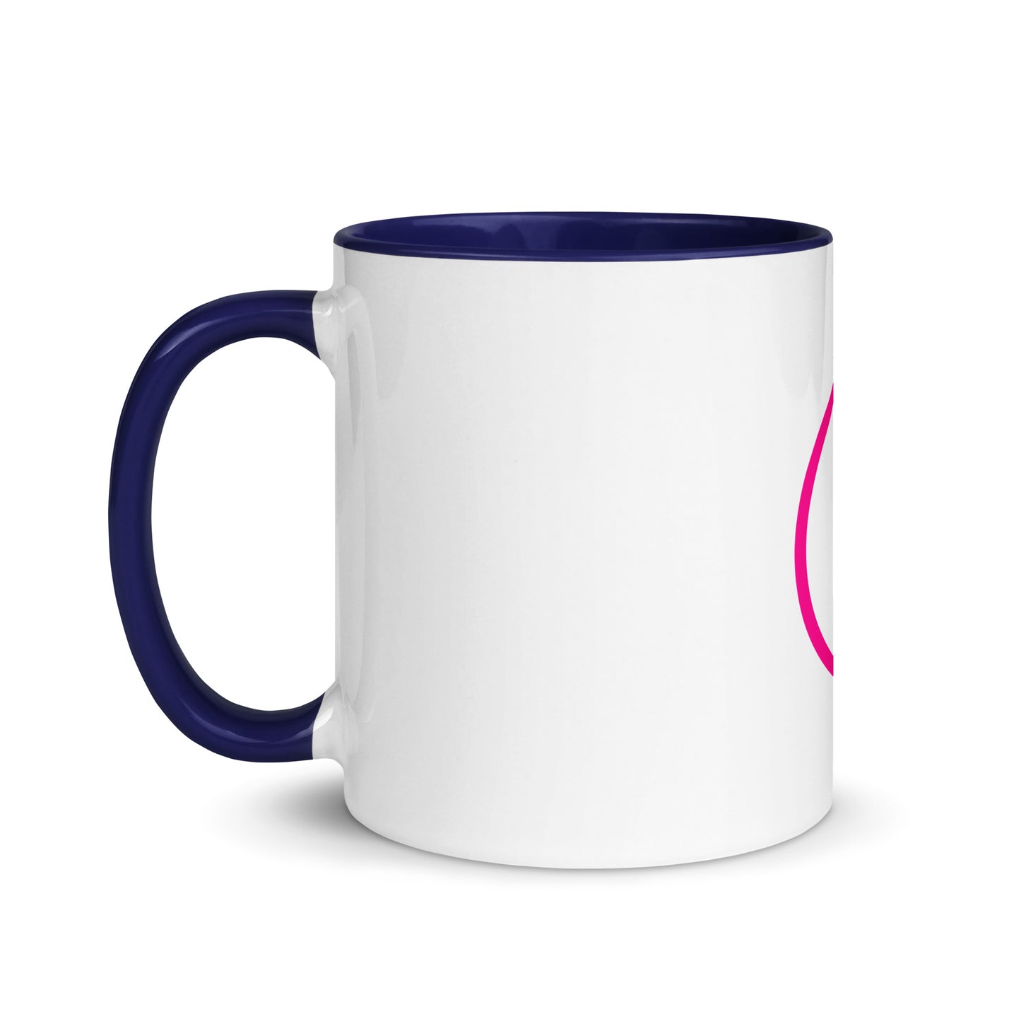 Breast cancer silhouette Mug with Color Inside