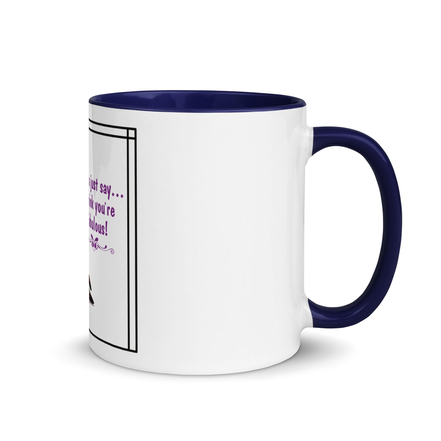Llama just say Mug with Color Inside