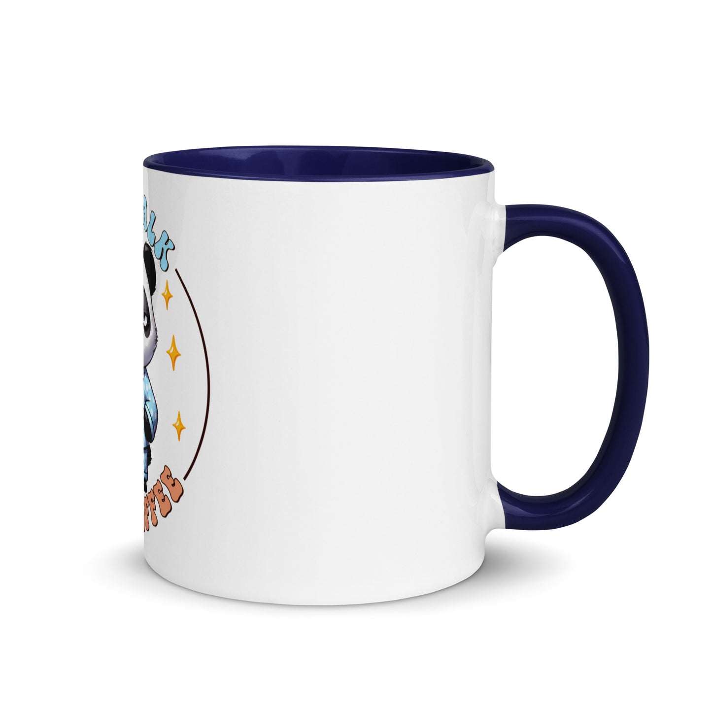 Less talk panda Mug with Color Inside