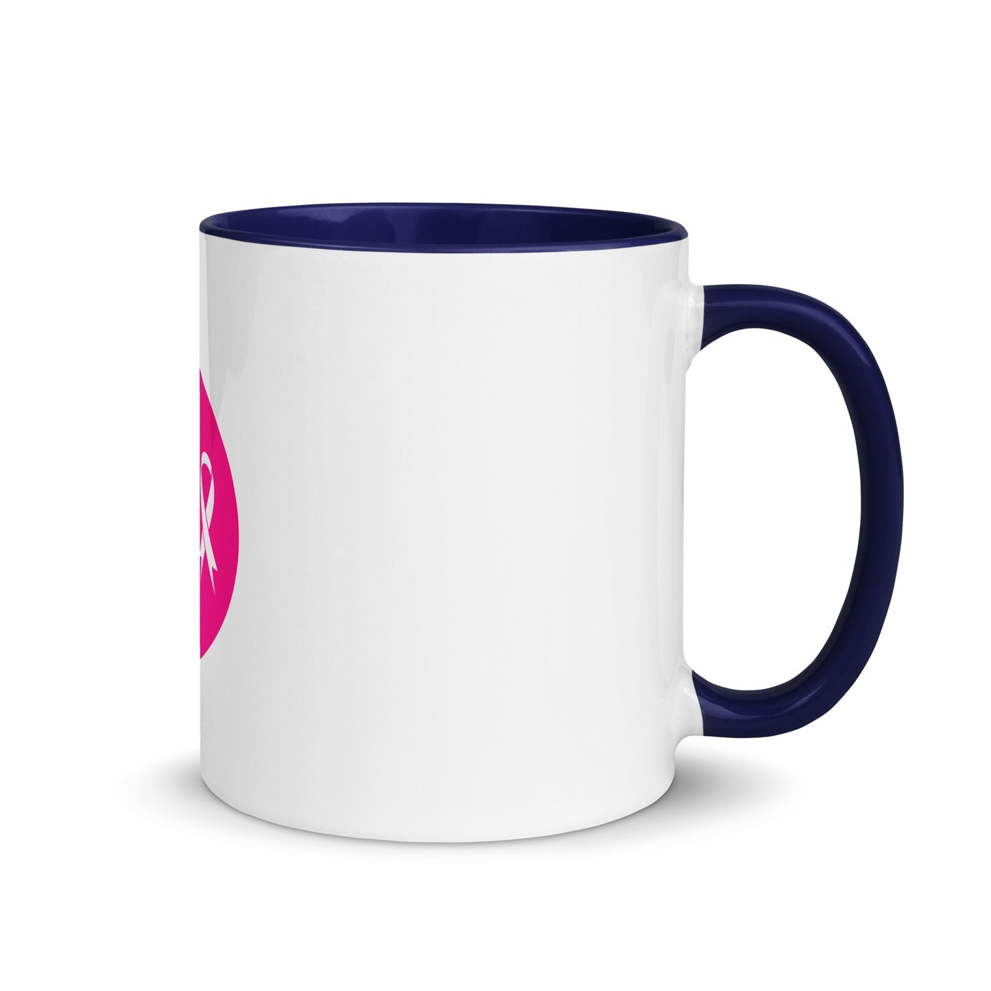 Breast cancer silhouette Mug with Color Inside