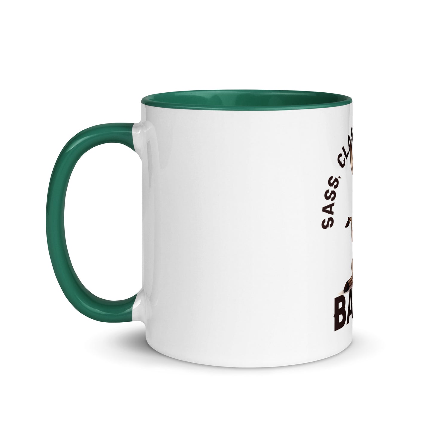 Sass class and total badass Mug with Color Inside
