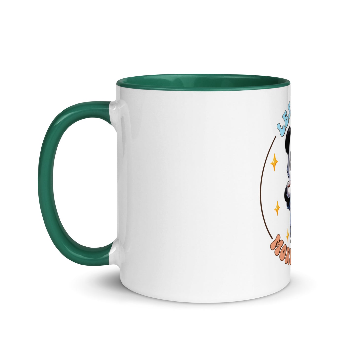 Less talk panda Mug with Color Inside