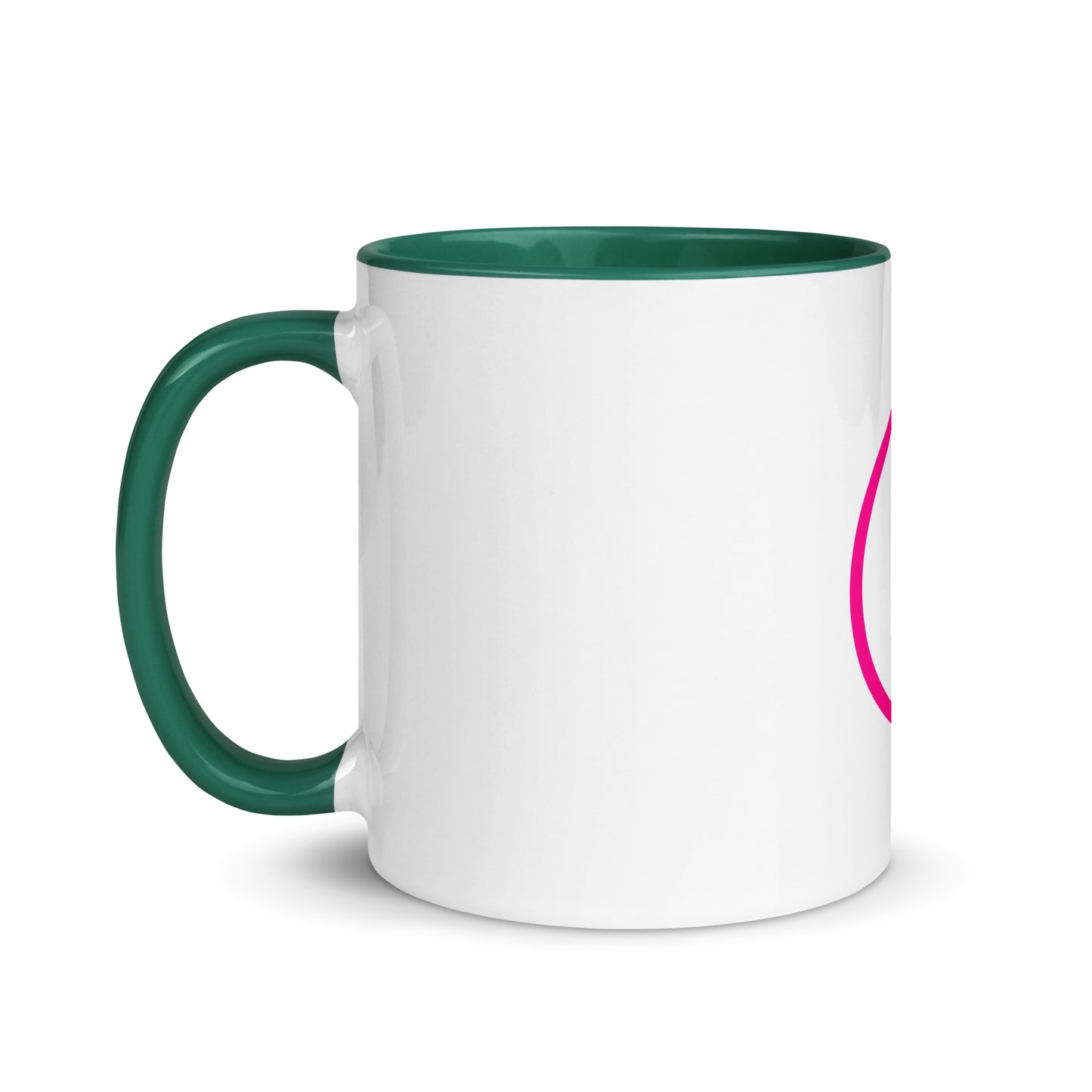 Breast cancer silhouette Mug with Color Inside
