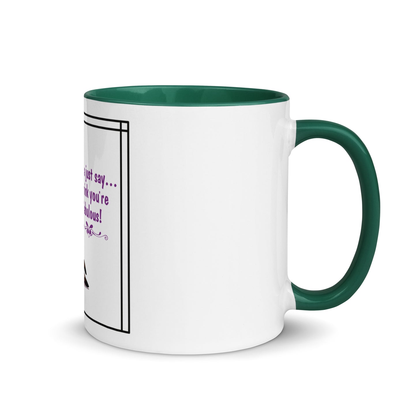 Llama just say Mug with Color Inside