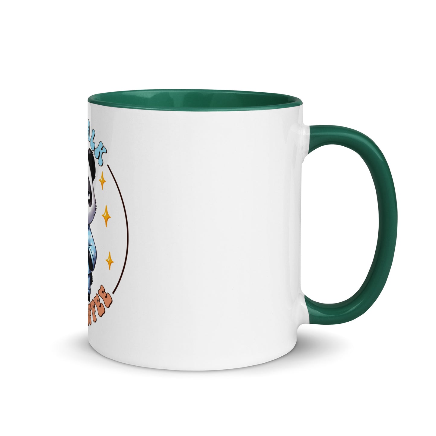 Less talk panda Mug with Color Inside